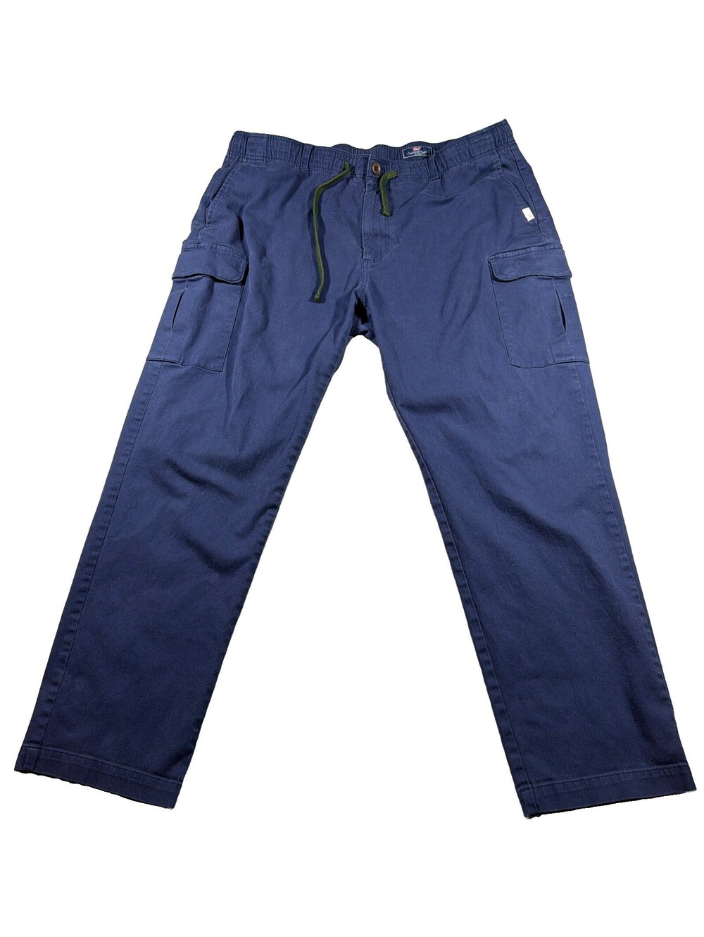 Vineyard Vines Mens XL Navy Blue Herringbone Drawstring Cargo Pants 0192